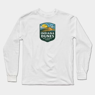 Indiana Dunes National Park Minimal Emblem Long Sleeve T-Shirt